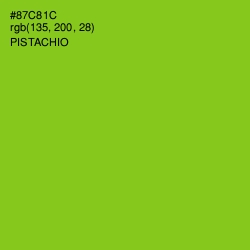 #87C81C - Pistachio Color Image