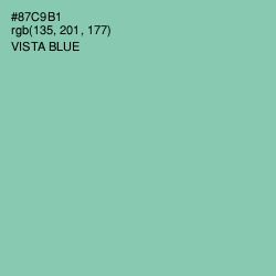 #87C9B1 - Vista Blue Color Image