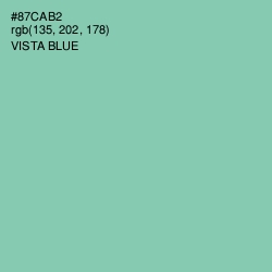 #87CAB2 - Vista Blue Color Image