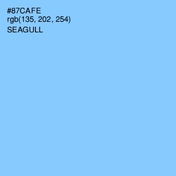 #87CAFE - Seagull Color Image