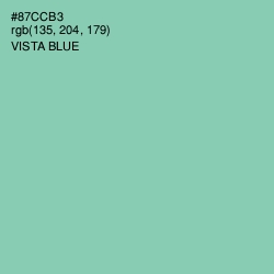 #87CCB3 - Vista Blue Color Image