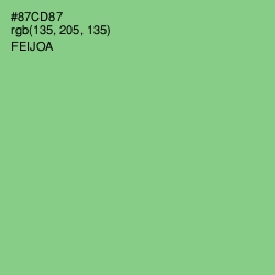#87CD87 - Feijoa Color Image