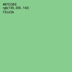 #87CD8E - Feijoa Color Image