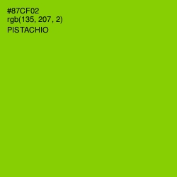 #87CF02 - Pistachio Color Image