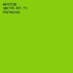 #87CF0B - Pistachio Color Image