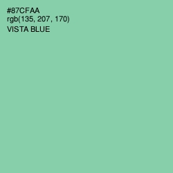 #87CFAA - Vista Blue Color Image
