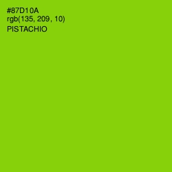 #87D10A - Pistachio Color Image