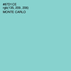 #87D1CE - Monte Carlo Color Image