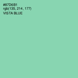 #87D6B1 - Vista Blue Color Image