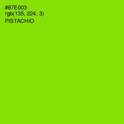 #87E003 - Pistachio Color Image