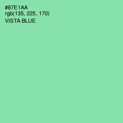 #87E1AA - Vista Blue Color Image