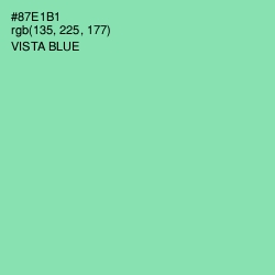 #87E1B1 - Vista Blue Color Image
