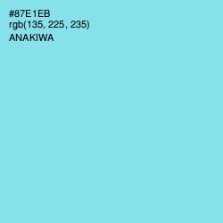 #87E1EB - Anakiwa Color Image
