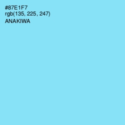#87E1F7 - Anakiwa Color Image