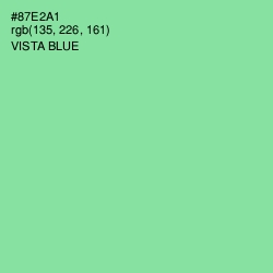 #87E2A1 - Vista Blue Color Image