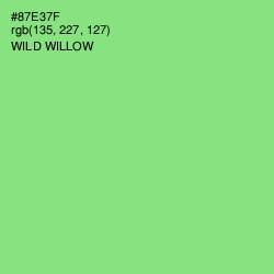 #87E37F - Wild Willow Color Image