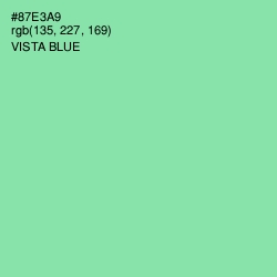 #87E3A9 - Vista Blue Color Image