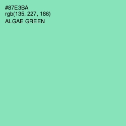 #87E3BA - Algae Green Color Image