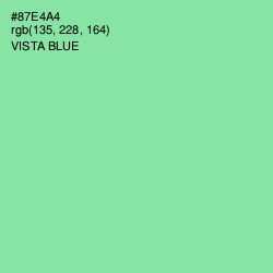 #87E4A4 - Vista Blue Color Image
