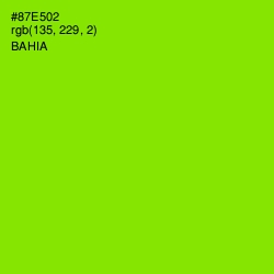#87E502 - Bahia Color Image