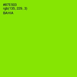#87E503 - Bahia Color Image