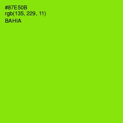 #87E50B - Bahia Color Image