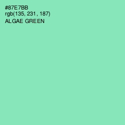 #87E7BB - Algae Green Color Image