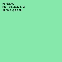 #87E8AC - Algae Green Color Image