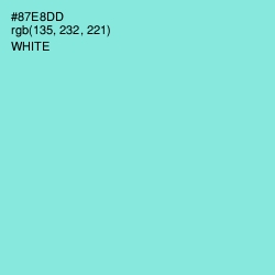 #87E8DD - Riptide Color Image