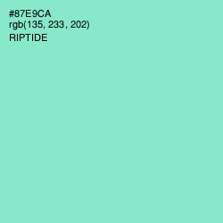 #87E9CA - Riptide Color Image