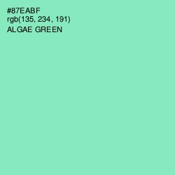 #87EABF - Algae Green Color Image