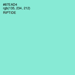 #87EAD4 - Riptide Color Image