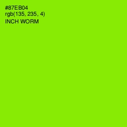 #87EB04 - Inch Worm Color Image