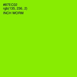 #87EC02 - Inch Worm Color Image