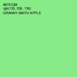 #87EC88 - Granny Smith Apple Color Image