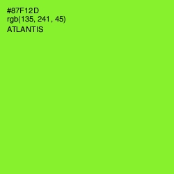 #87F12D - Atlantis Color Image