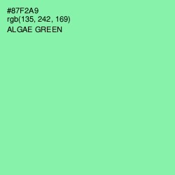 #87F2A9 - Algae Green Color Image