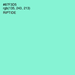 #87F3D5 - Riptide Color Image