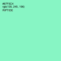 #87F5C4 - Riptide Color Image