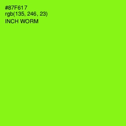 #87F617 - Inch Worm Color Image