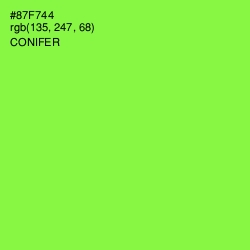 #87F744 - Conifer Color Image