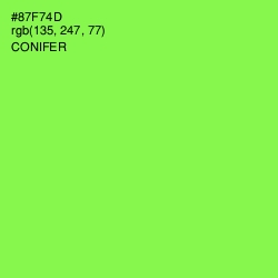 #87F74D - Conifer Color Image