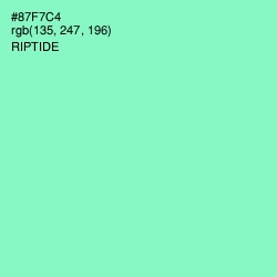 #87F7C4 - Riptide Color Image