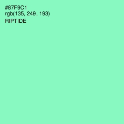 #87F9C1 - Riptide Color Image