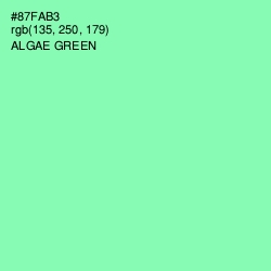 #87FAB3 - Algae Green Color Image