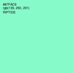 #87FAC9 - Riptide Color Image