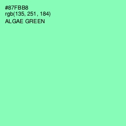 #87FBB8 - Algae Green Color Image