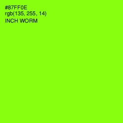 #87FF0E - Inch Worm Color Image