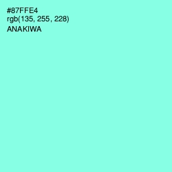 #87FFE4 - Anakiwa Color Image