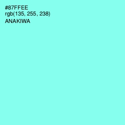 #87FFEE - Anakiwa Color Image